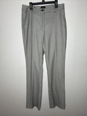 White House Black Market The Slim Dress Work Pants Womens 8 Curvy Houndstooth